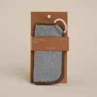 Мочалка массажная SL Home &laquo;Ортика&raquo;, бамбуковое волокно, 21&times;20.5 см, серая