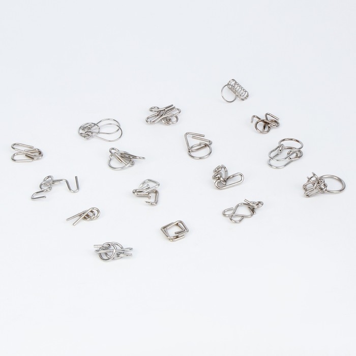 Металлические головоломки 16 шт Металлические головоломки 16 шт "Волшебник"