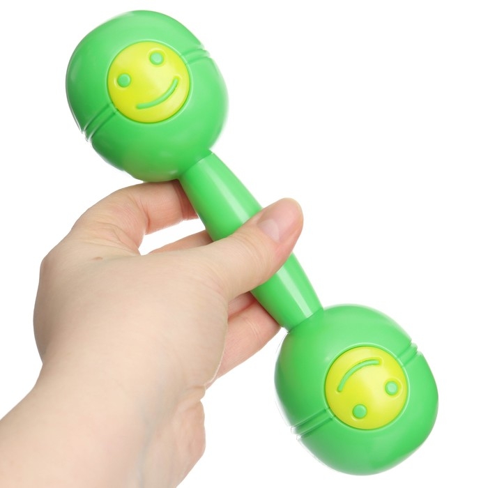 Погремушка «Перкуссия», шейкер, цвет синий/зеленый, Крошка Я