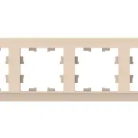 ATLASDESIGN ANTIQUE 4-постовая рамка, универсальная, ПЕСОЧНЫЙ