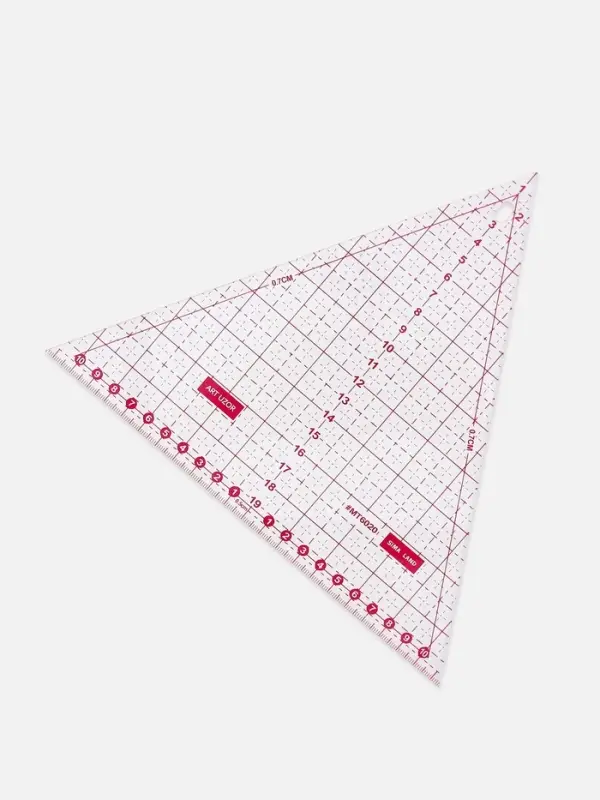 Линейка для квилтинга и пэчворка &laquo;Треугольник&raquo; 60&deg;, 20&times;23&times;0.3 см