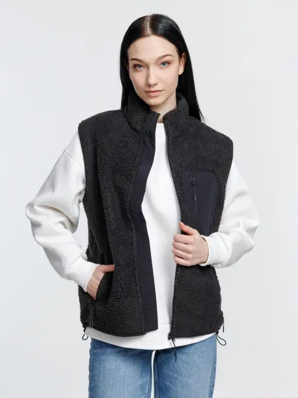 Жилет унисекс Fury BW, темно-серый (графит), размер XS