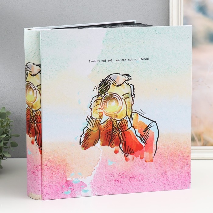 Фотоальбом кожзам на 1000 фото 10х15 см Фотоальбом кожзам на 1000 фото 10х15 см "Улыбайся" 36,2х33,8х6,8 см