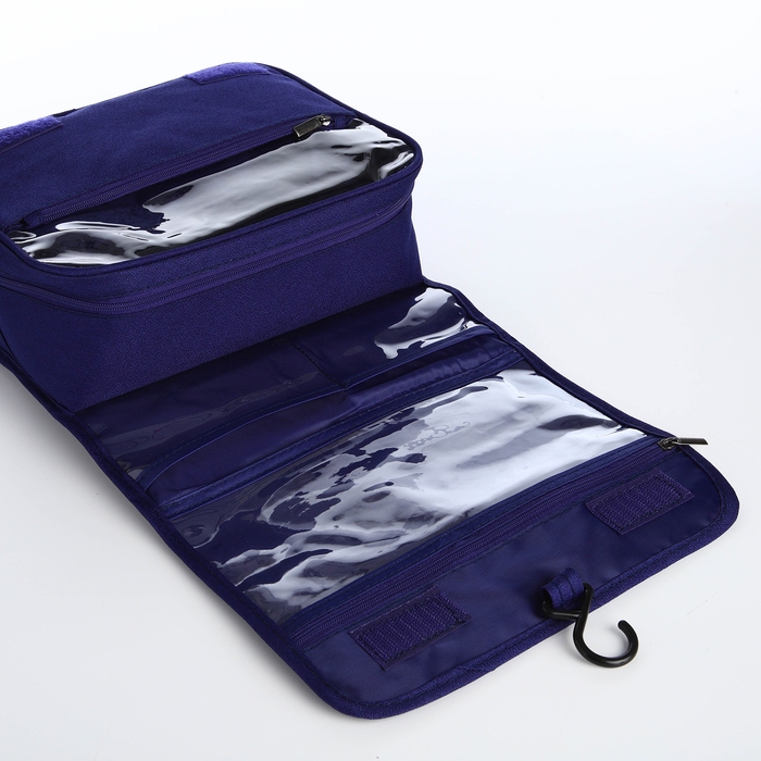 Косметичка на молнии, цвет синий Косметичка на молнии, цвет синий