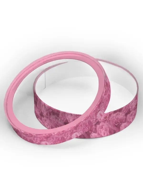 Коробка тубус с окном «Нежные пионы», 20 х 20 х 5 см