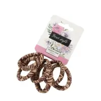 Резинки для волос &laquo;Спорт принт&raquo;, набор 6 шт., полосы, 3.5 см, коричневые