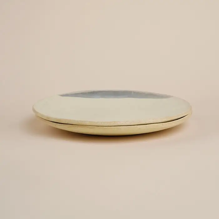 Тарелки SL Home &laquo;Волны Сардинии&raquo;, d=21.5 см, фарфор, набор 2 шт., бежевые