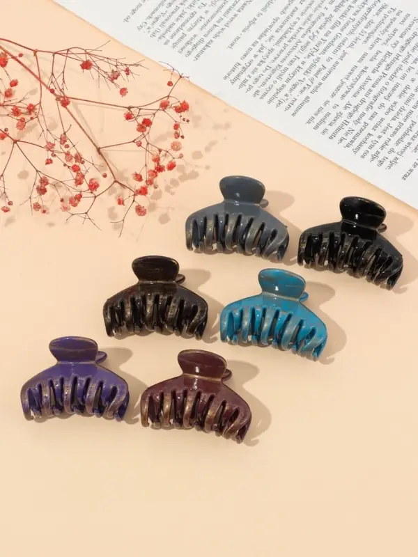 Краб для волос Краб для волос "Джастин" зубчики, 6,5 см, микс