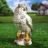 Садовая фигура из гипса &laquo;Сова полярная&raquo;, 17&times;11&times;8 см