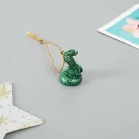 Фигурка - подвеска полистоун &laquo;Кобра&raquo;, ёлочная игрушка, 2&times;2&times;4 см, МИКС
