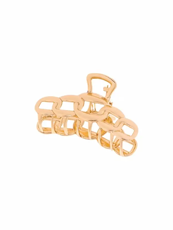 Крабик для волос &laquo;Кара&raquo;, звенья, 7 см, золотистый