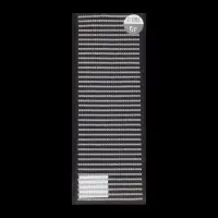 Стразы для декора, на клеевой основе, 27&times;9.5 см, d=3 мм, цвет серебристый