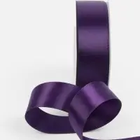 Лента атласная TEIRA, двухсторонняя, 25 мм, 25&plusmn;1 м, фиолетовая №476