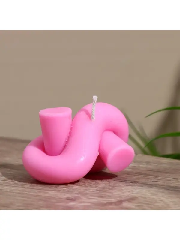 Свеча фигурная формовая &laquo;Узелок&raquo;, 8&times;5&times;5 см, соевый воск, МИКС