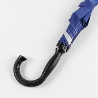 Зонт - трость полуавтоматический, &laquo;Однотонный&raquo;, 8 спиц, R=52/60 см, d=104 см, синий