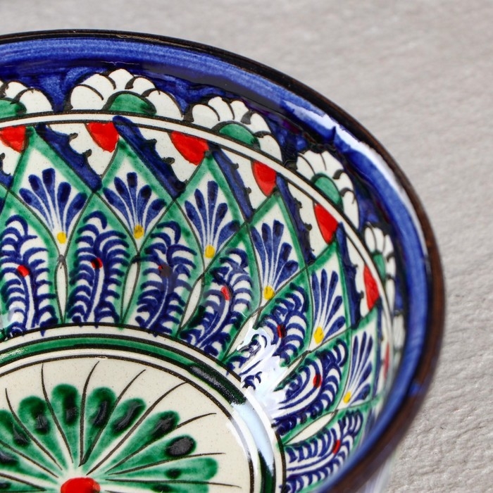 Коса Риштанская Керамика  Коса Риштанская Керамика "Узоры" 14,5 см, малая, синяя