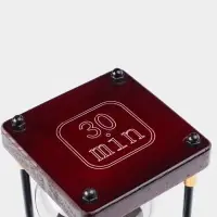 Часы песочные &laquo;Бесконечность&raquo;, на 30 минут, 25&times;9.5 см, чёрный песок