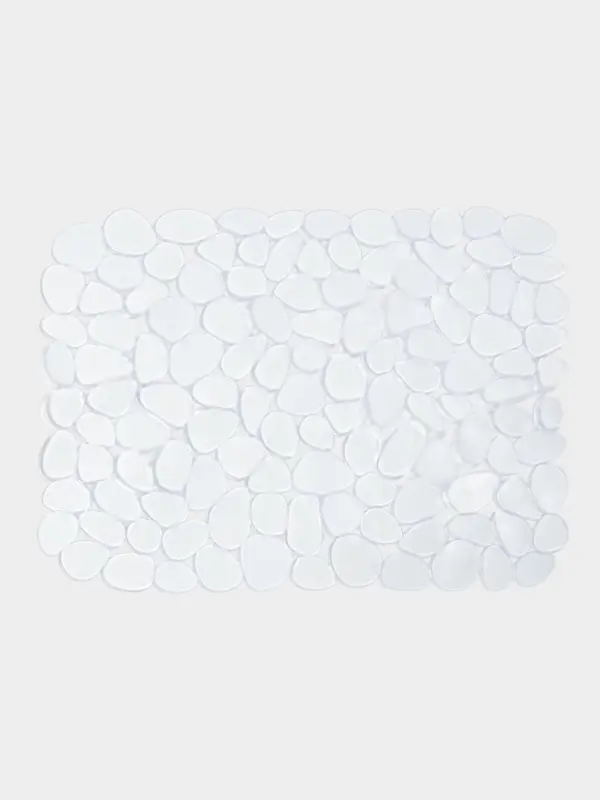 Коврик в раковину "Галька" 30х40 см прозрачный