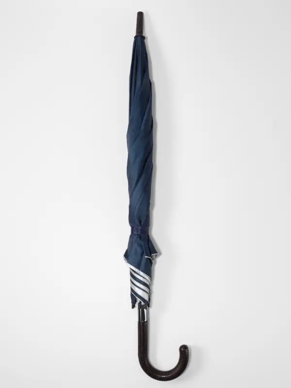 Зонт - трость полуавтоматический &laquo;Однотонный&raquo;, 8 спиц, R=61/70 см, d=122 см, синий