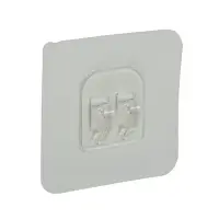 Держатель с клейкой поверхностью ТУНДРА, 60х60 мм, набор 6 шт