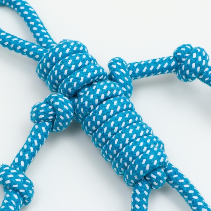 Игрушка канатная Игрушка канатная "Человечек", до 30 см, 65 г, синяя/белая