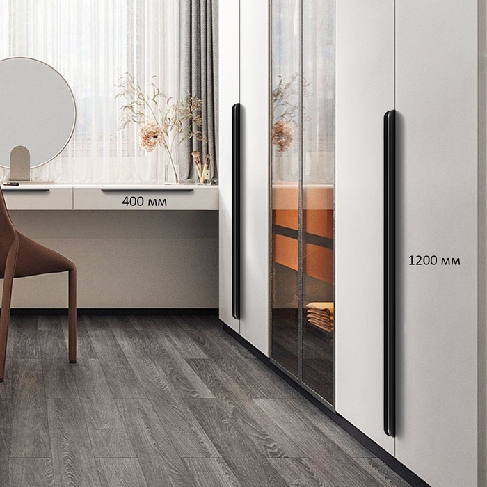 Ручка торцевая CAPPIO RT002BL, L=1200 мм, м/о 960 мм, цвет черный, 4 шт. Ручка торцевая CAPPIO RT002BL, L=1200 мм, м/о 960 мм, цвет черный, 4 шт.