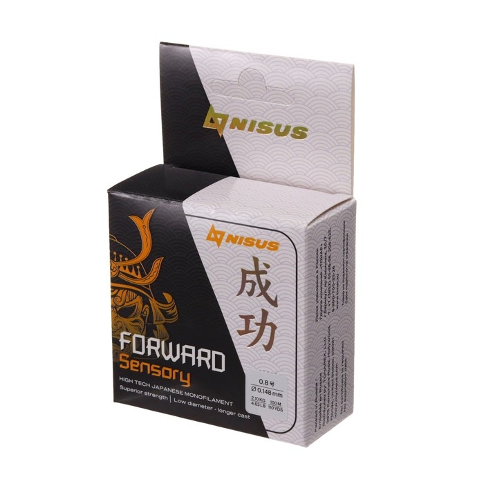 Леска NISUS FORWARD Sensory, диаметр 0.148 мм, тест 2.1 кг, 100 м, прозрачная Леска NISUS FORWARD Sensory, диаметр 0.148 мм, тест 2.1 кг, 100 м, прозрачная