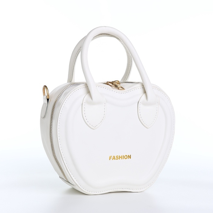 Сумка женская кросс-боди на молнии, цвет белый Сумка женская кросс-боди на молнии, цвет белый