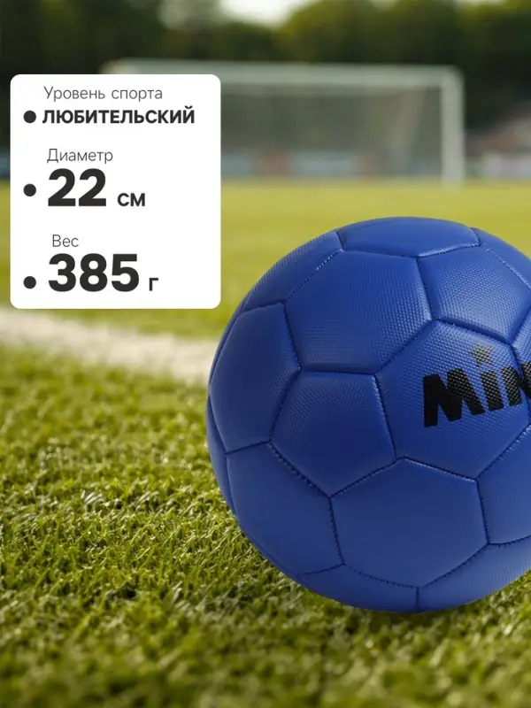 Футбольный мяч MINSA, PVC, машинная сшивка, 32 панели, р.5