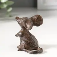 Сувенир чугун "Маленькая мышка" 7х5х6,5 см