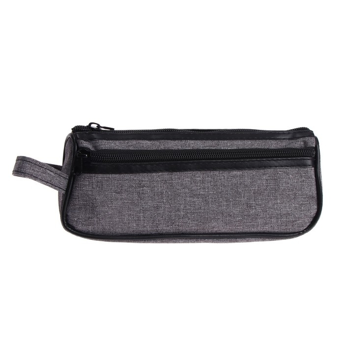 Пенал школьный на молнии Calligrata Пенал школьный на молнии Calligrata "Джинс", 2 отделения, МИКС