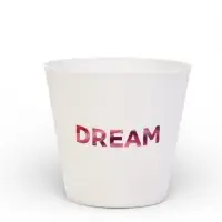 Набор кашпо 3 в 1 Dream, enjoy, love, тиснение, 0.8 л, 11&times;12 см
