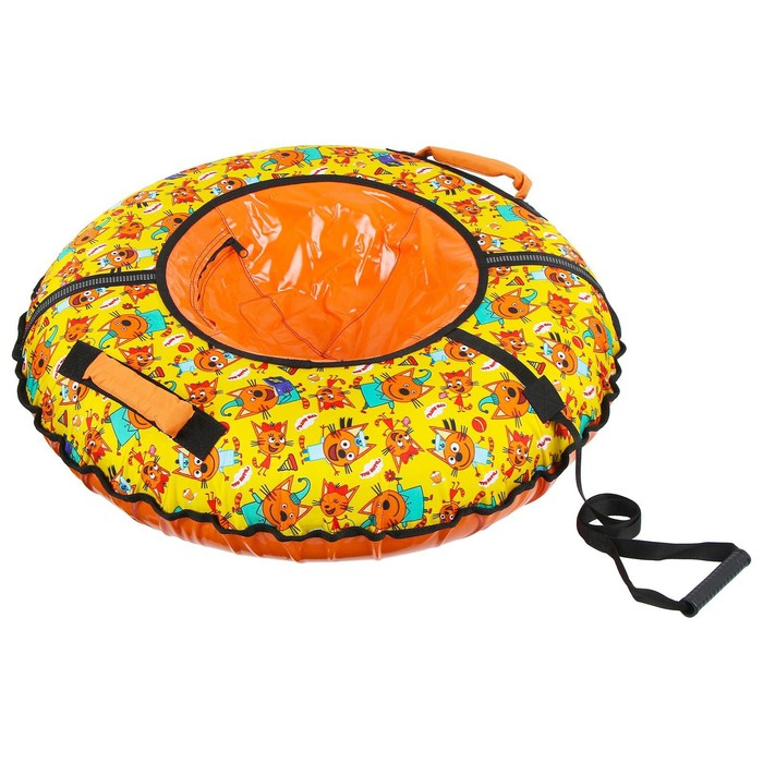 Тюбинг-ватрушка «Три кота», ТБ2-70/ТК, диаметр чехла 75 см Тюбинг-ватрушка «Три кота», ТБ2-70/ТК, диаметр чехла 75 см