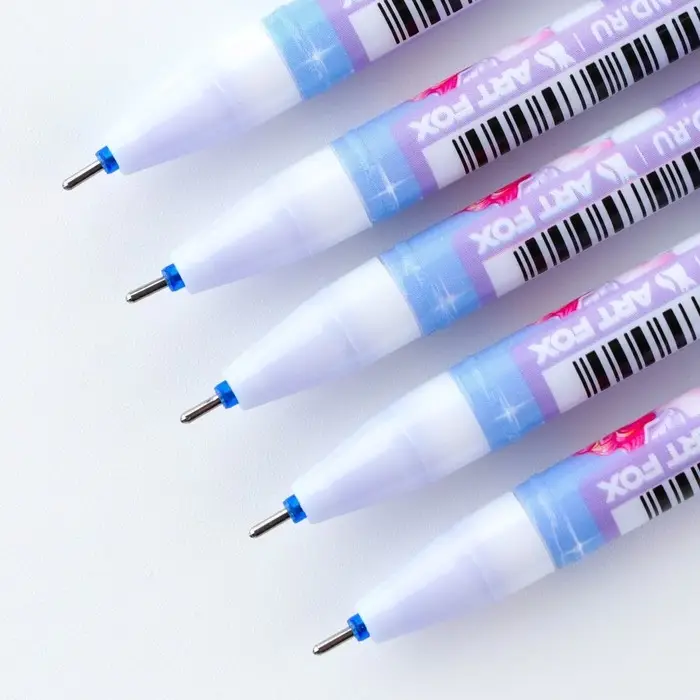 Ручка пиши-стирай, синяя паста, гелевая, 0.5 мм, с колпачком, пластик «Единорог» Ручка пиши-стирай, синяя паста, гелевая, 0.5 мм, с колпачком, пластик «Единорог»