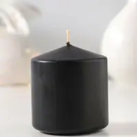 Свеча - цилиндр 6&times;6.5 см, чёрный