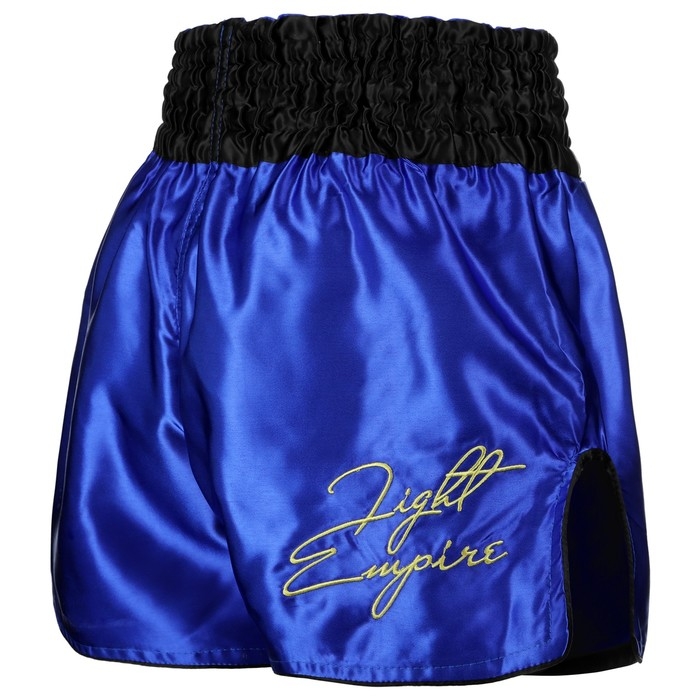 Шорты для тайского бокса FIGHT EMPIRE, р. S, цвет синий