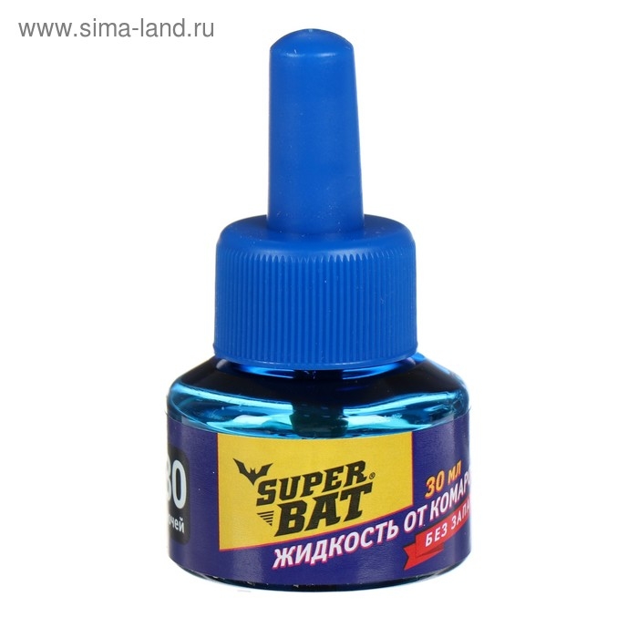 Дополнительный флакон-жидкость от комаров Дополнительный флакон-жидкость от комаров "SuperBAT ", 30 ночей, 30 мл