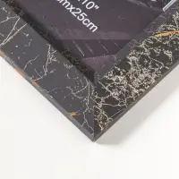 Фоторамка пластик 20х25 см "Гедеон" чёрный с золотом 32х28х2 см