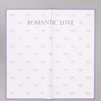 Пленка для цветов, "Двойные сердца", нежная сирень, 57х57 см