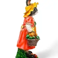 Садовая фигура из полистоуна &laquo;Зайчиха с корзинкой&raquo;, 50&times;19&times;22 см