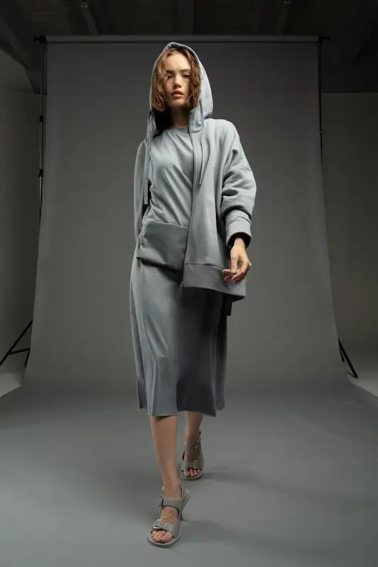 Платье D2, серое, размер XS/S Платье D2, серое, размер XS/S