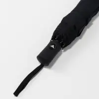 Зонт полуавтоматический &laquo;Тучи&raquo;, эпонж, 3 сложения, 8 спиц, R=50/58 см, d=100 см, чёрный