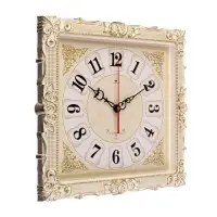 Часы настенные интерьерные &laquo;Барака&raquo;, бесшумные, плавный ход, 38&times;38 см, белые, золотистые