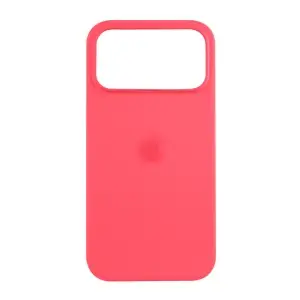 Чехол iPhone 17 Pro Silicone Case 100% ORG (MagSafe + анимация NFC Clear) c LOGO Bright Guava
