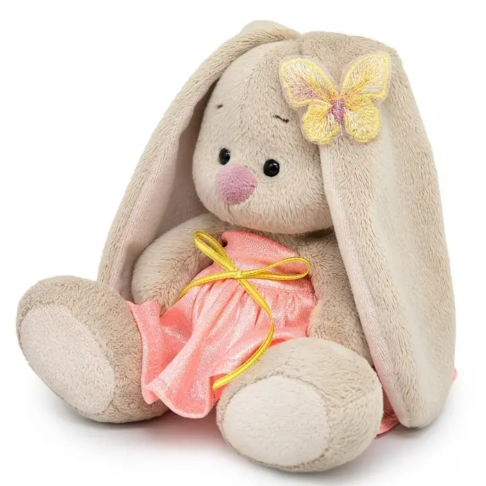 Мягкая игрушка "Зайка Ми в сарафанчике с блеском", 15 см SidX-644