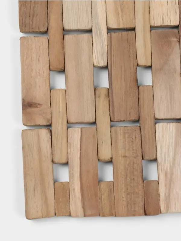 Коврик из тикового дерева, 30&times;20&times;0.7 см