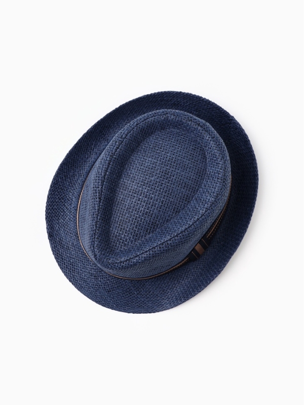 Шляпа мужская MINAKU "Пляж", размер 58, цвет синий