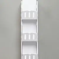 Полка для ванной комнаты, 11&times;9&times;43 см, цвет белый