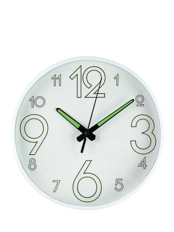 Часы настенные интерьерные &laquo;Классика&raquo;, плавный ход, светящиеся, d=25 см
