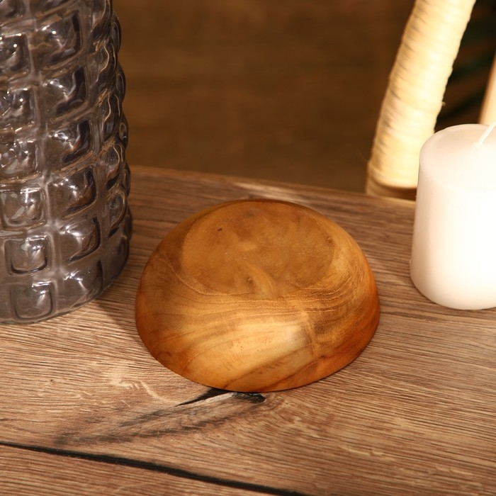 Миска 12х12х4 см, тиковое дерево Миска 12х12х4 см, тиковое дерево